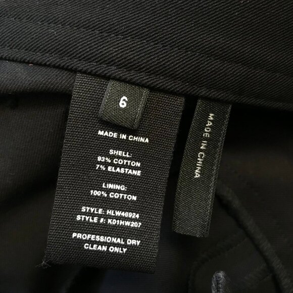 NWOT Helmut Lang High Rise Flare Pants Womens 6 Black Side Zip Button Stretch - Picture 8 of 12